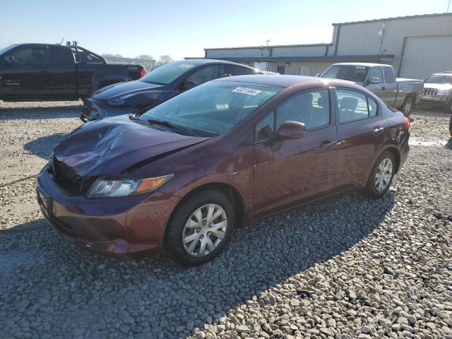 Image 1 of 2012 HONDA CIVIC LX 2012 with VIN 19XFB2F5XCE043825