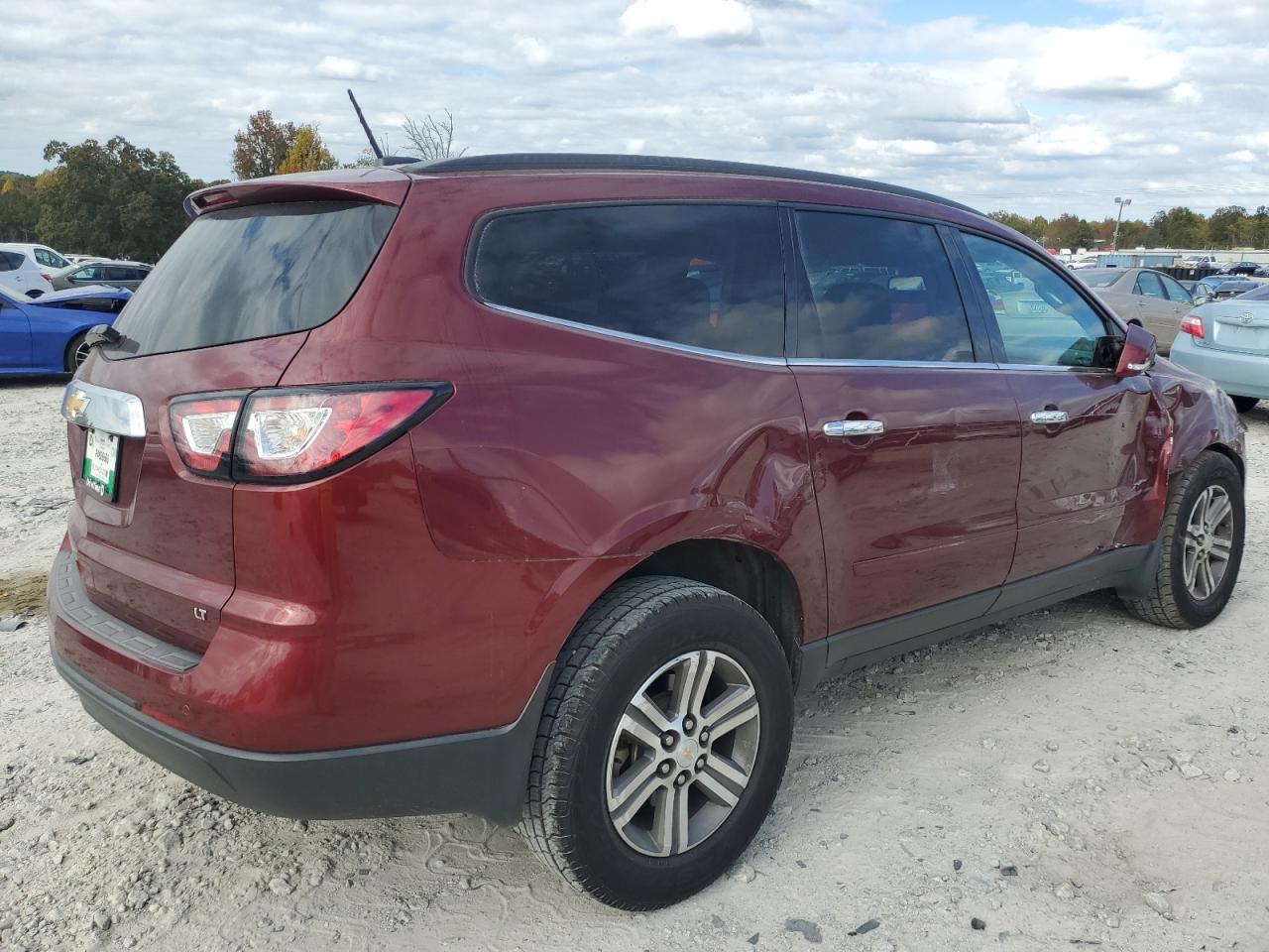 Image 3 of 2017 CHEVROLET TRAVERSE LT 2017 with VIN 1GNKRGKD8HJ156579