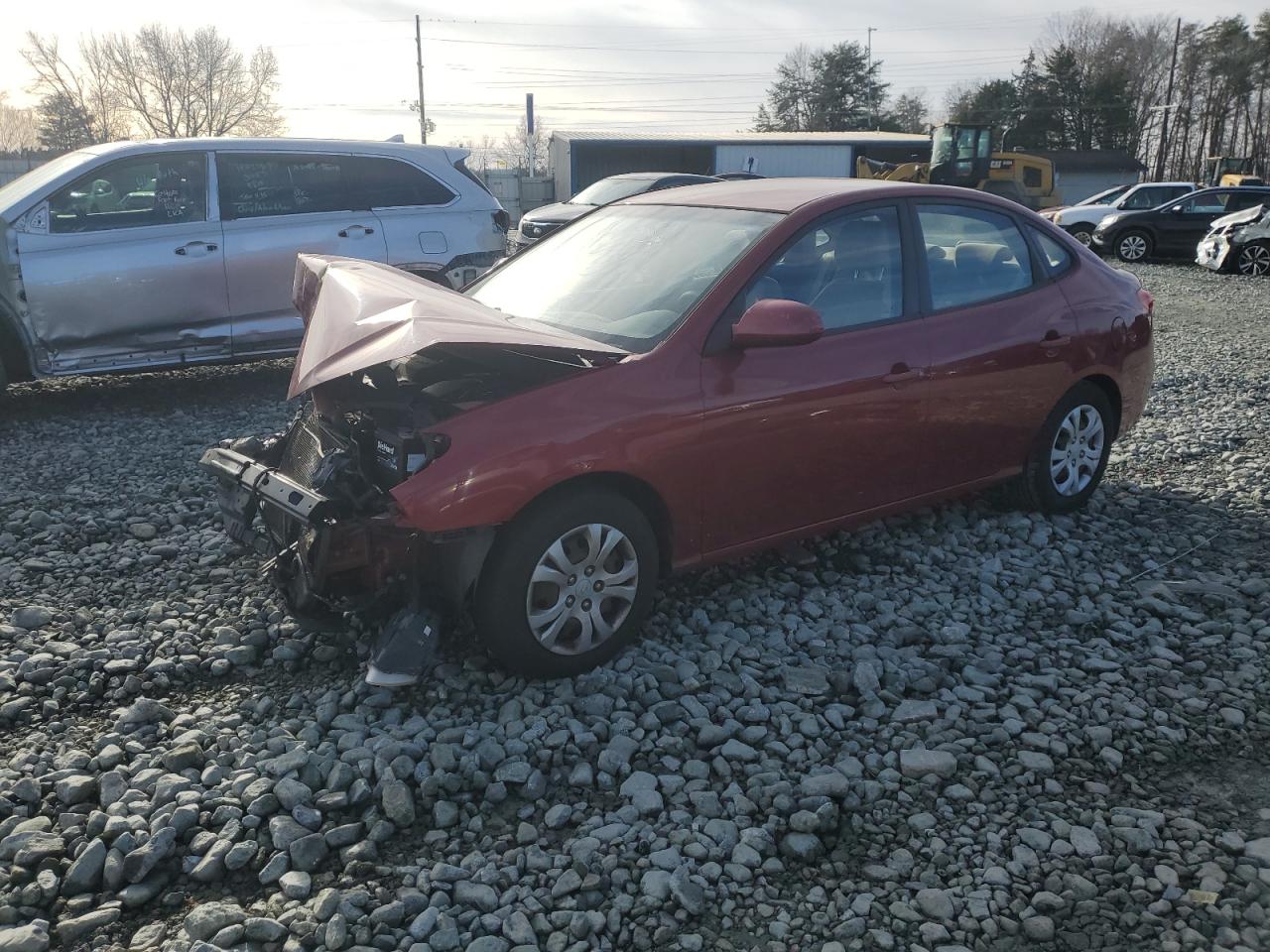 Image 1 of 2010 HYUNDAI ELANTRA BLUE 2010 with VIN KMHDU4ADXAU017439