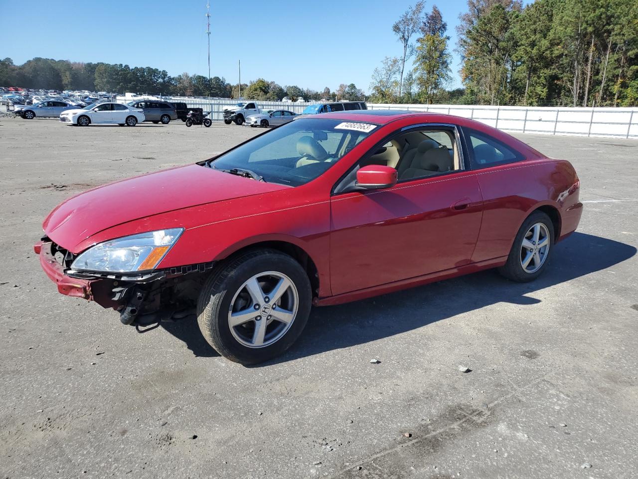 Image 1 of 2004 HONDA ACCORD EX 2004 with VIN 1HGCM72574A018824