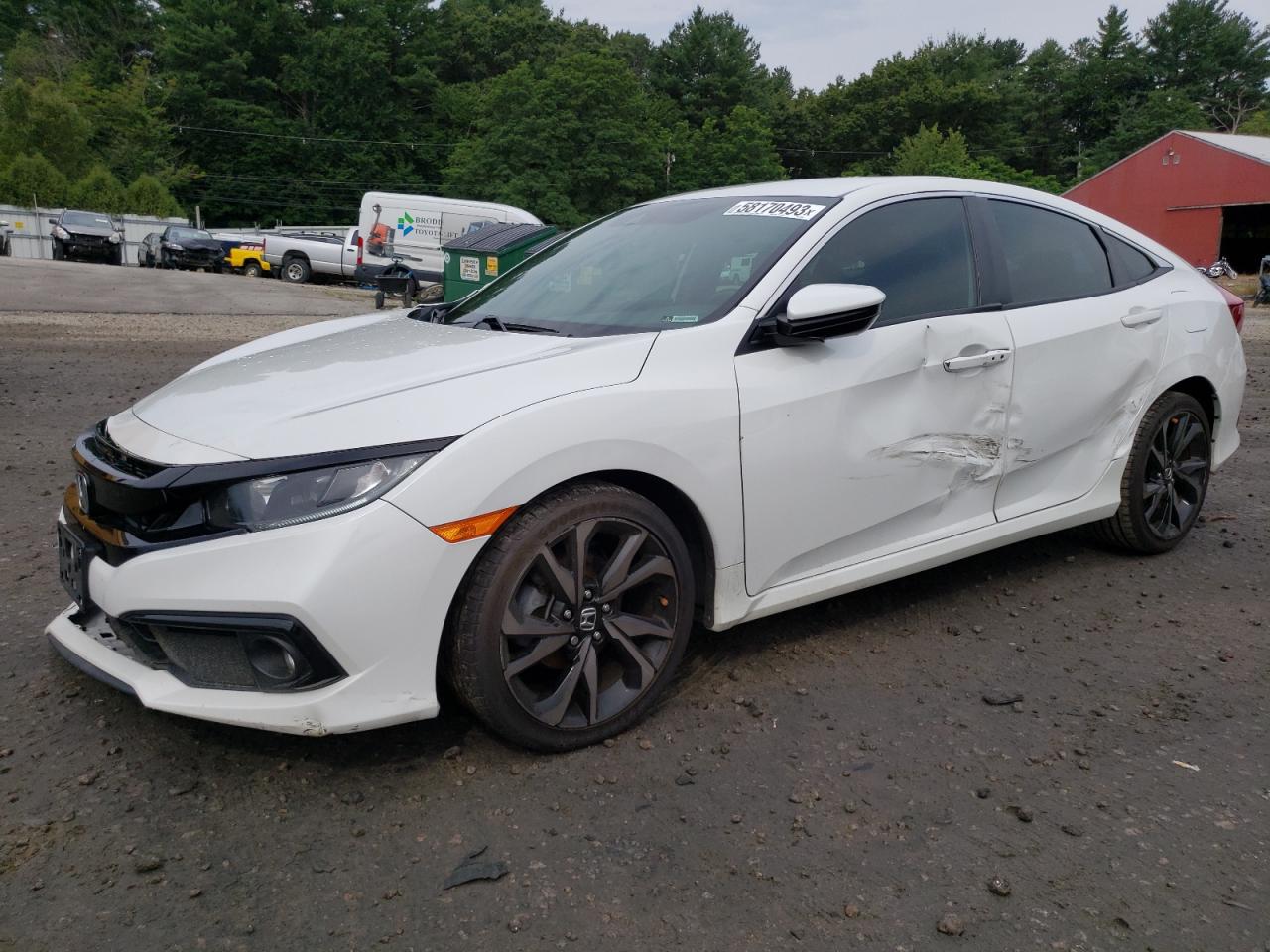 Image 1 of 2019 HONDA CIVIC SPORT 2019 with VIN 2HGFC2F81KH542007