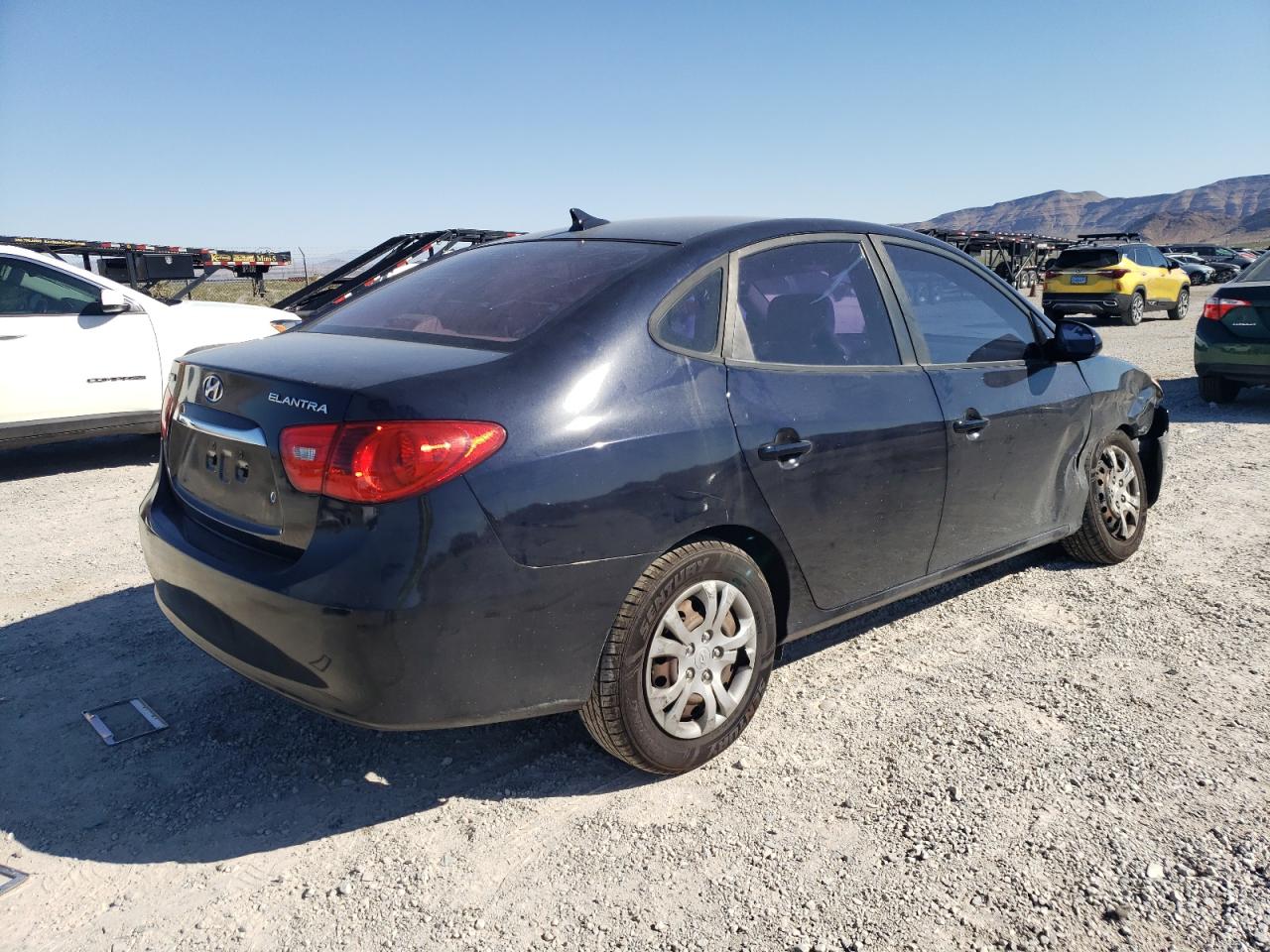 Image 3 of 2010 HYUNDAI ELANTRA BLUE 2010 with VIN KMHDU4AD3AU839581
