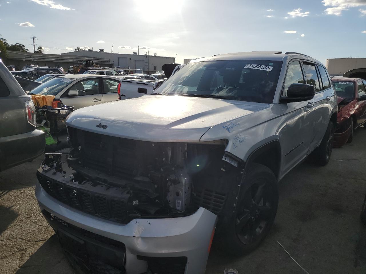 Image 1 of 2023 JEEP GRAND CHEROKEE L LAREDO 2023 with VIN 1C4RJKAG6P8749912