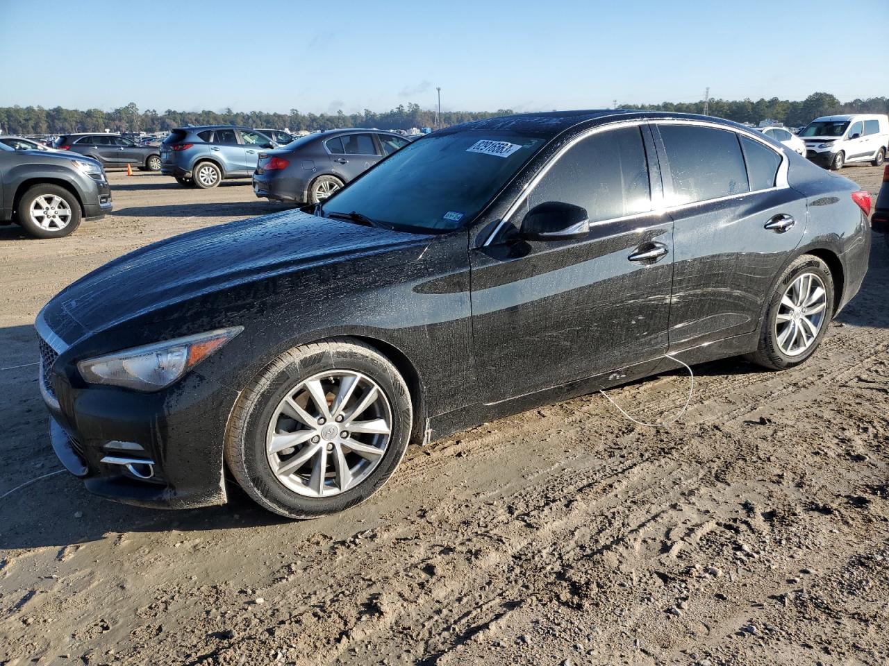 Image 1 of 2015 INFINITI Q50 BASE 2015 with VIN JN1BV7AP4FM354106