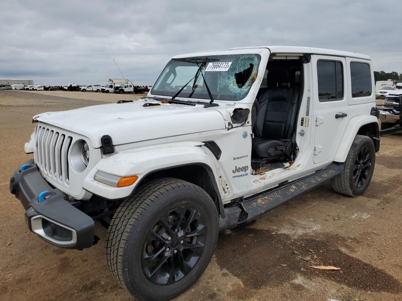 Image 1 of 2022 JEEP WRANGLER UNLIMITED SAHARA 4XE 2022 with VIN 1C4JJXP61NW170246