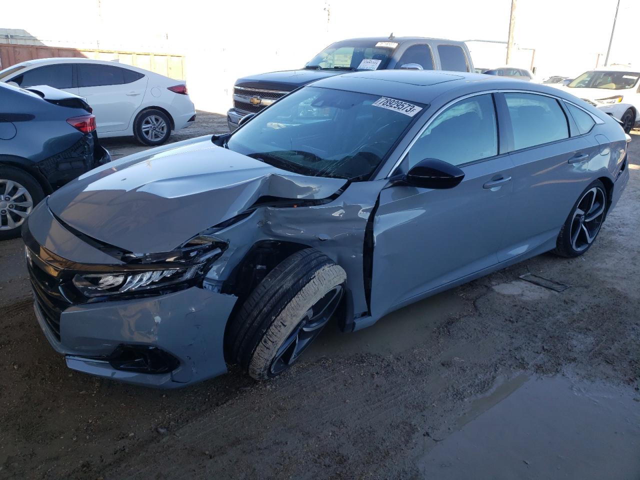 Image 1 of 2022 HONDA ACCORD SPORT 2022 with VIN 1HGCV2F32NA023567