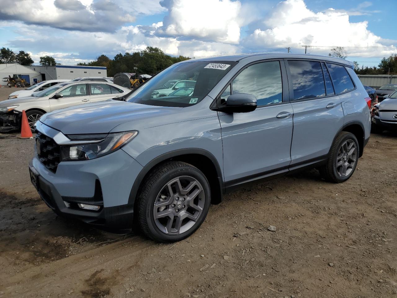 Image 1 of 2022 HONDA PASSPORT EXL 2022 with VIN 5FNYF8H56NB012954
