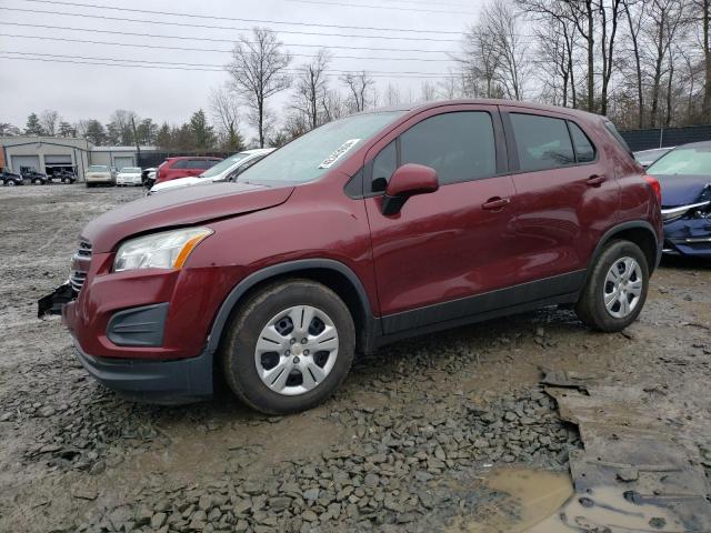 Image 1 of 2016 CHEVROLET TRAX LS 2016 with VIN 3GNCJKSBXGL265033