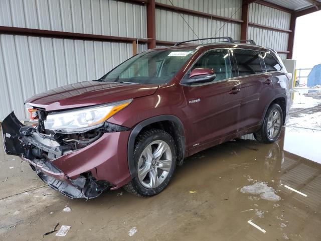 Image 1 of 2016 TOYOTA HIGHLANDER HYBRID LIMITED 2016 with VIN 5TDDCRFH9GS013833