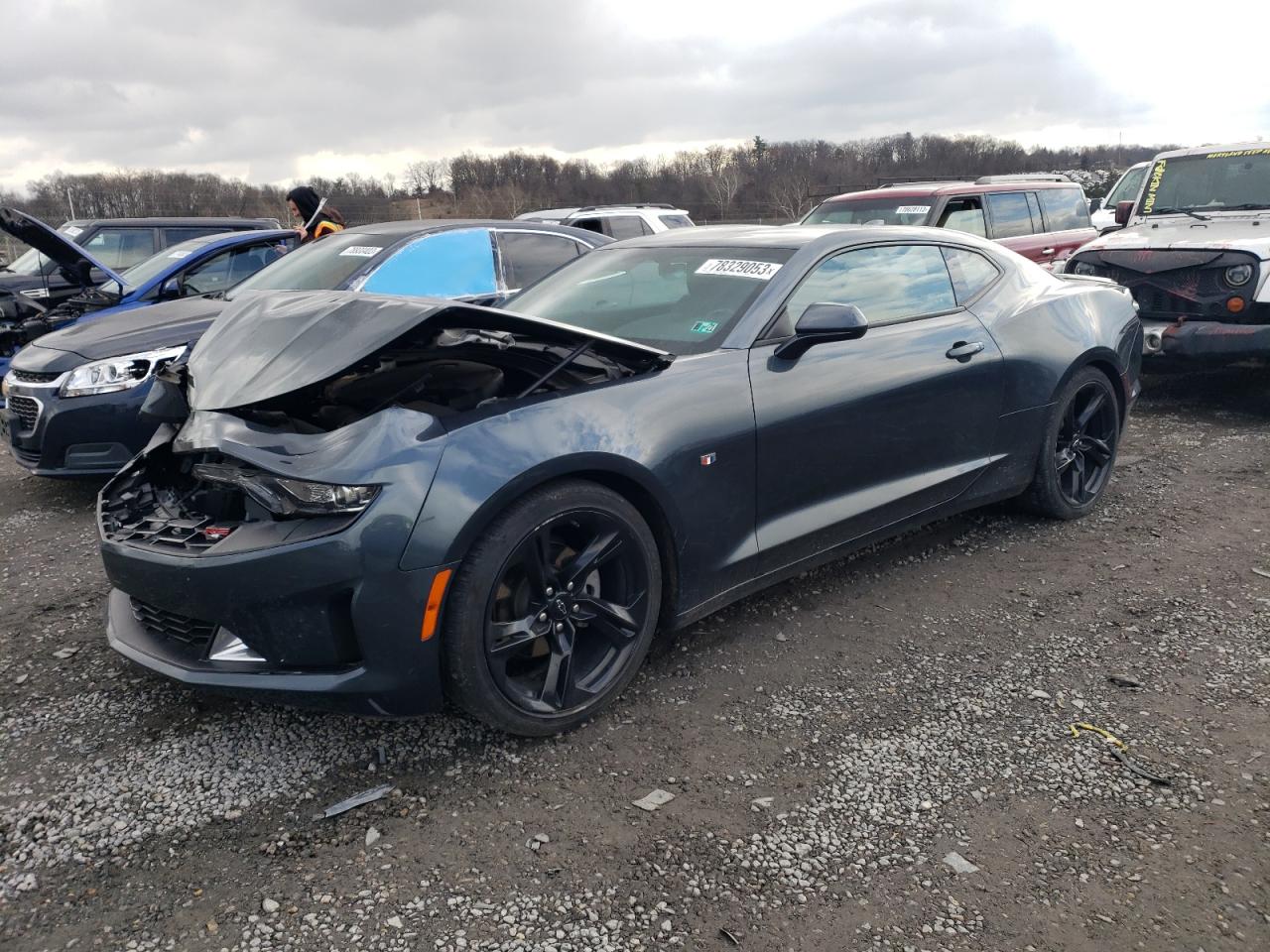 Image 1 of 2021 CHEVROLET CAMARO LS 2021 with VIN 1G1FB1RS0M0106901