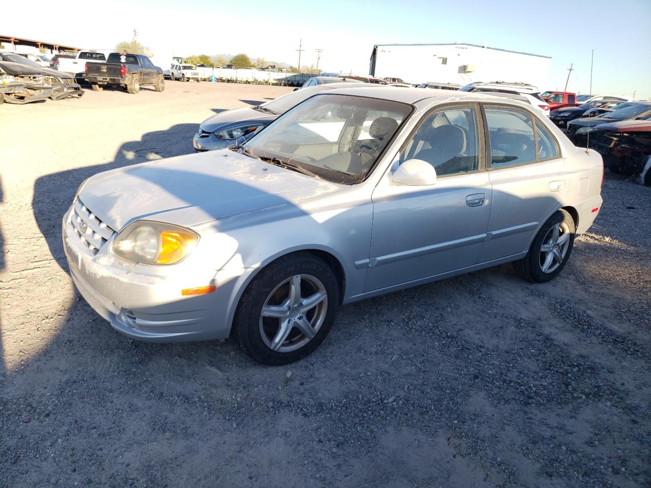 Image 1 of 2005 HYUNDAI ACCENT GL 2005 with VIN KMHCG45C45U593876