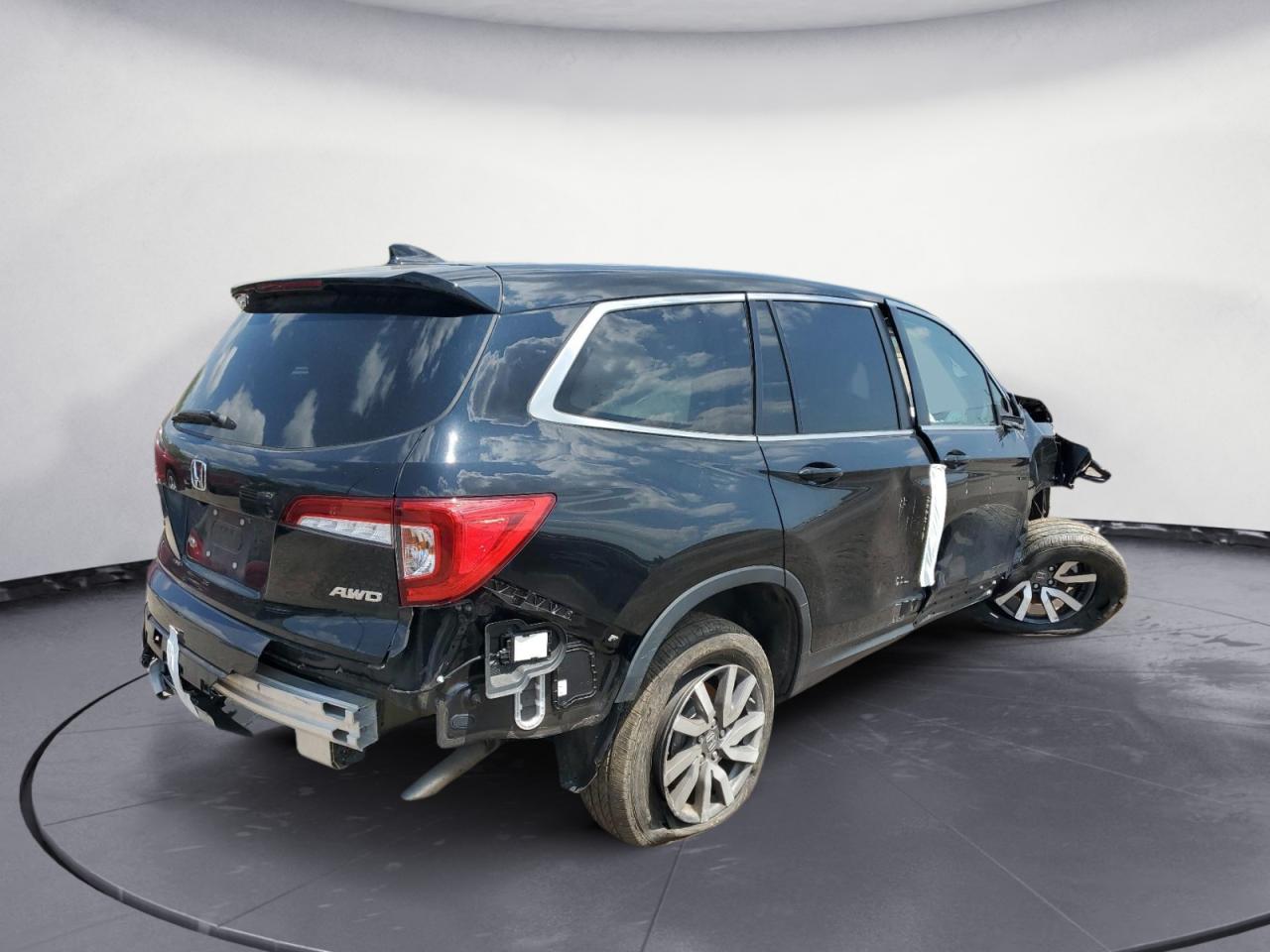 Image 3 of 2020 HONDA PILOT EXL 2020 with VIN 5FNYF6H51LB059441