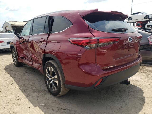 Obraz 2 z 2022 TOYOTA HIGHLANDER HYBRID XLE 2022 z VIN 5TDGARAH4NS510005