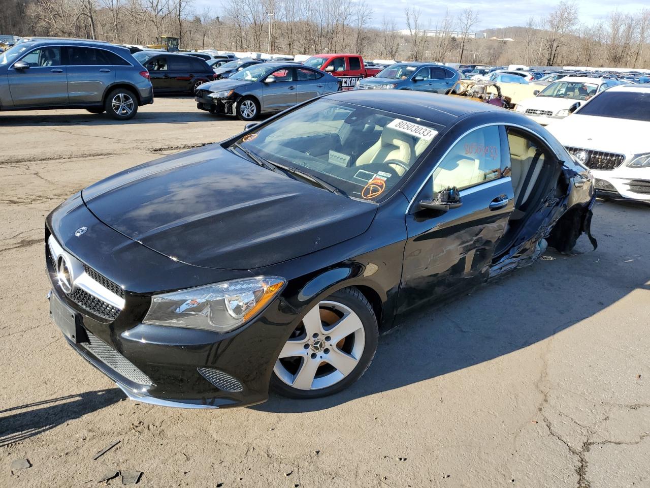 Image 1 of 2019 MERCEDES-BENZ CLA 250 4MATIC 2019 with VIN WDDSJ4GB7KN710254