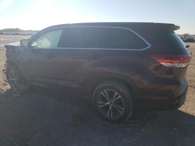 Image 2 of 2019 TOYOTA HIGHLANDER LE 2019 with VIN 5TDZZRFH9KS352654