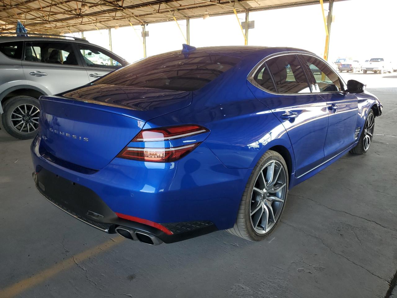 Image 3 of 2022 GENESIS G70 BASE 2022 with VIN KMTG34TA8NU101483