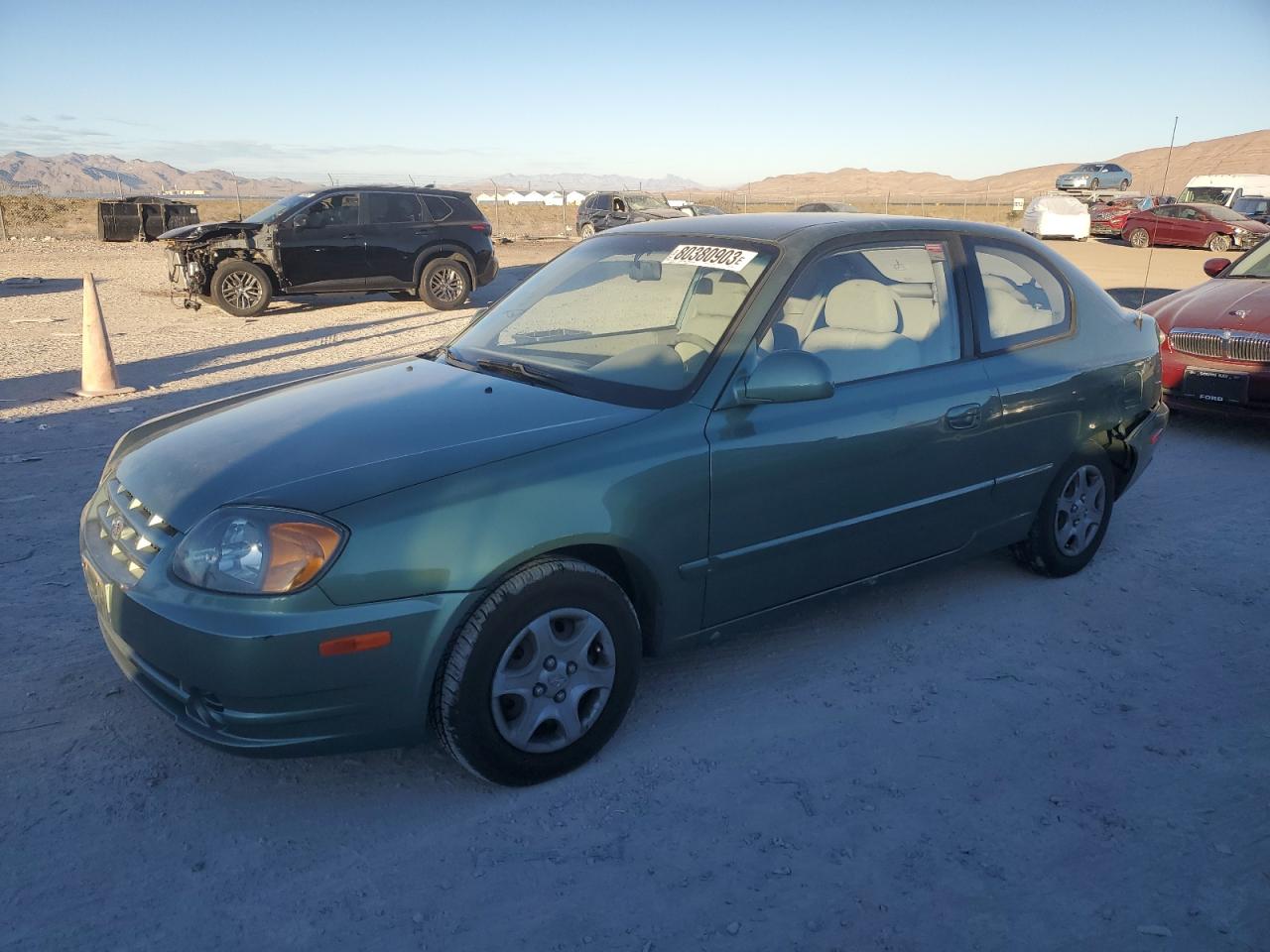 Image 1 of 2005 HYUNDAI ACCENT GS 2005 with VIN KMHCG35C25U335463