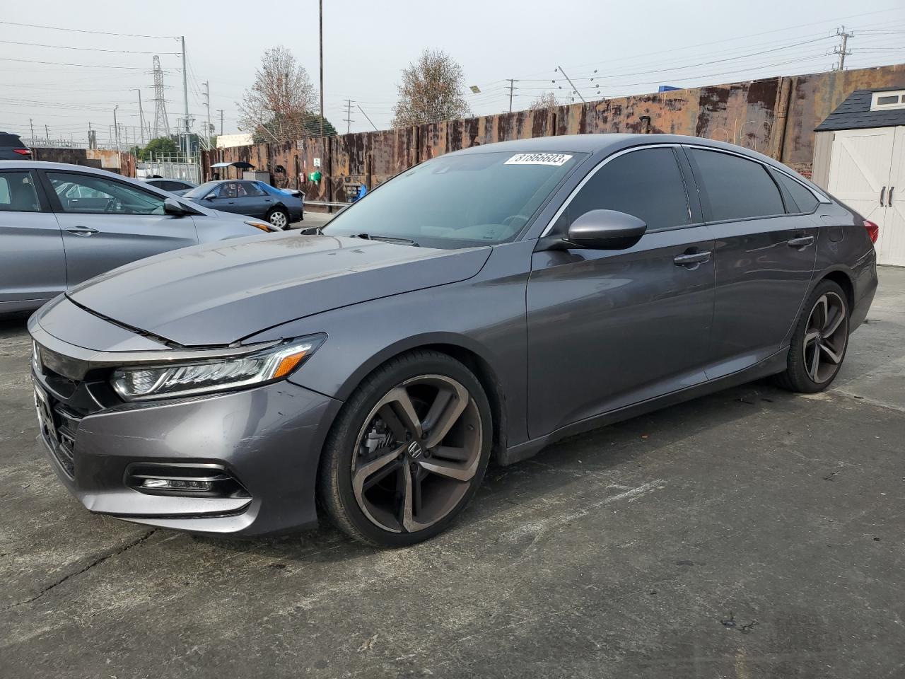Image 1 of 2018 HONDA ACCORD SPORT 2018 with VIN 1HGCV1F38JA052124