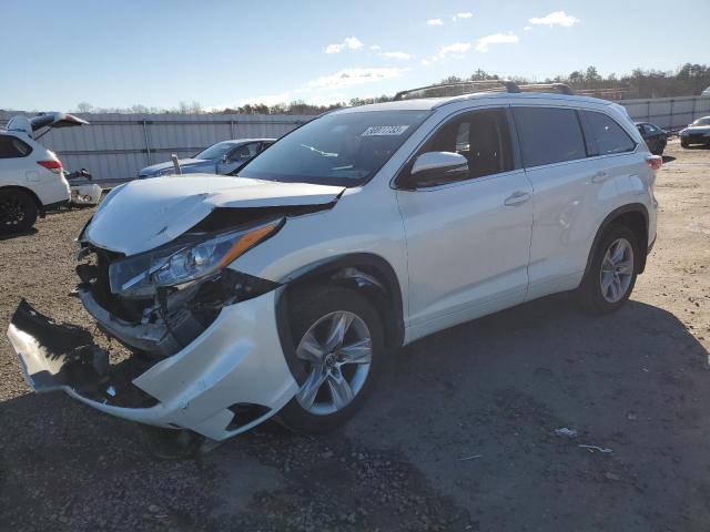 Image 1 of 2016 TOYOTA HIGHLANDER LIMITED 2016 with VIN 5TDDKRFH5GS275562