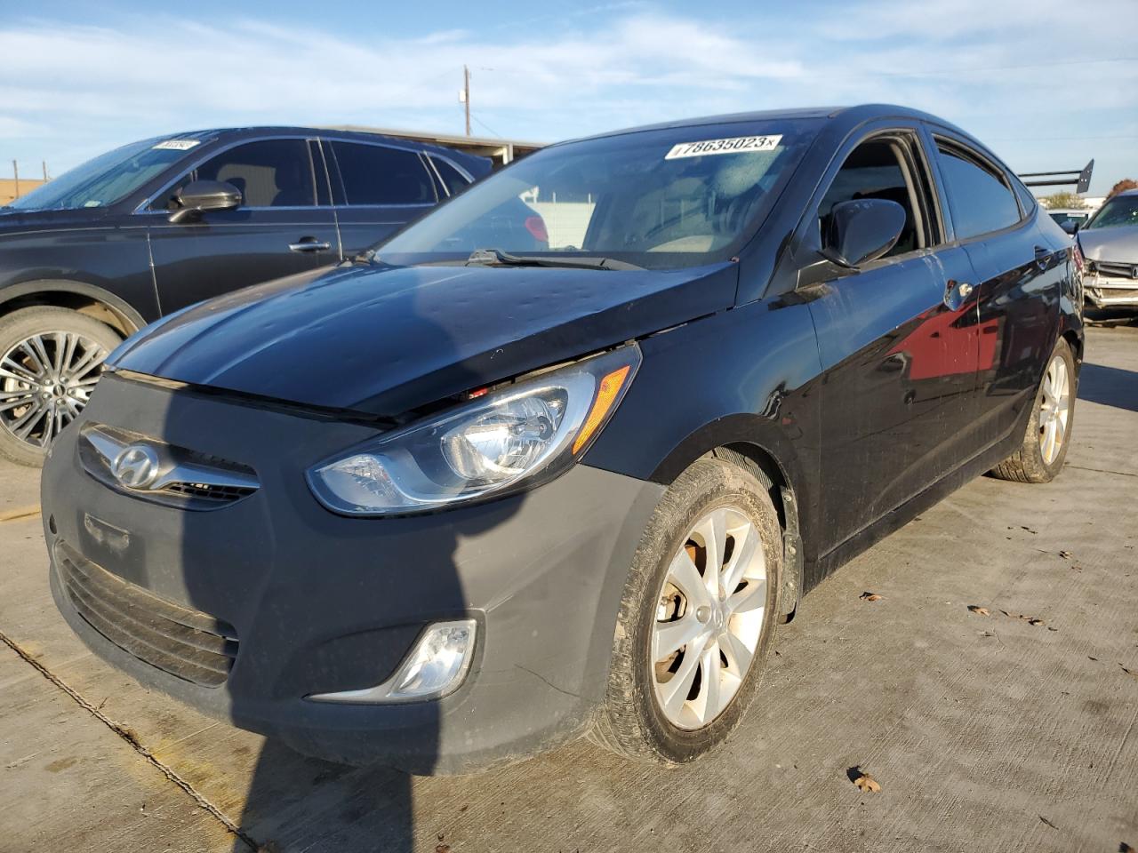 Image 1 of 2013 HYUNDAI ACCENT GLS 2013 with VIN KMHCU4AE2DU351635