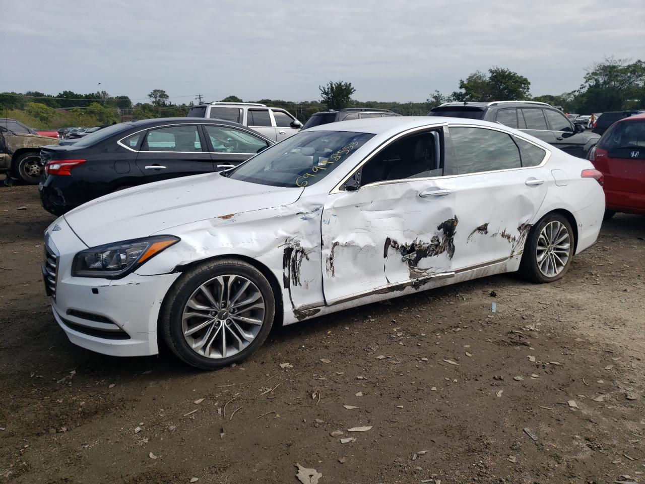 Image 1 of 2017 GENESIS G80 BASE 2017 with VIN KMHGN4JE9HU176045