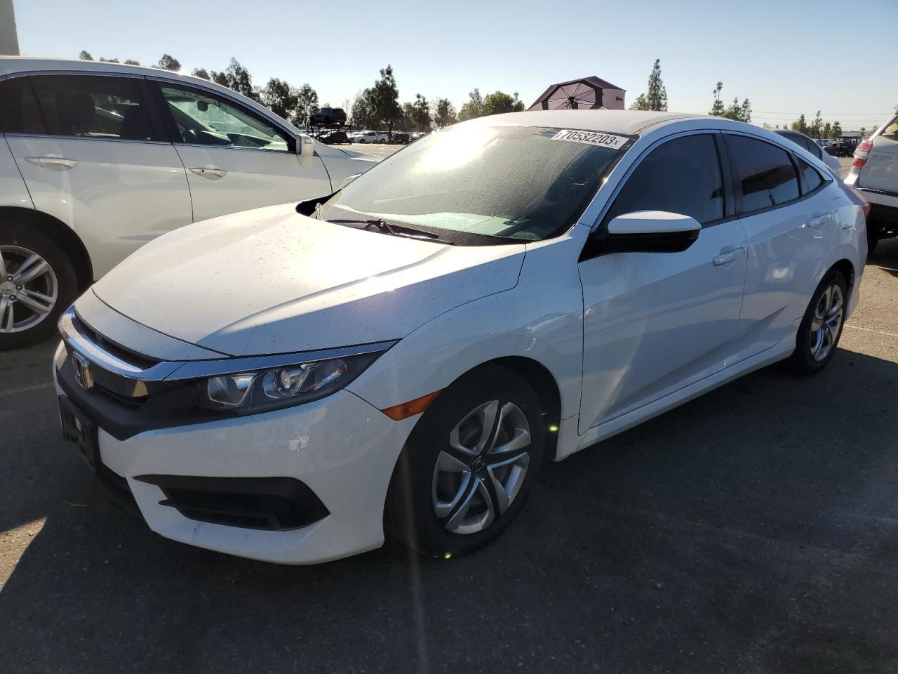 Image 1 of 2018 HONDA CIVIC LX 2018 with VIN 2HGFC2E55JH593404