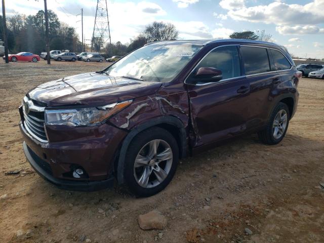 Image 1 of 2015 TOYOTA HIGHLANDER LIMITED 2015 with VIN 5TDYKRFH1FS059661