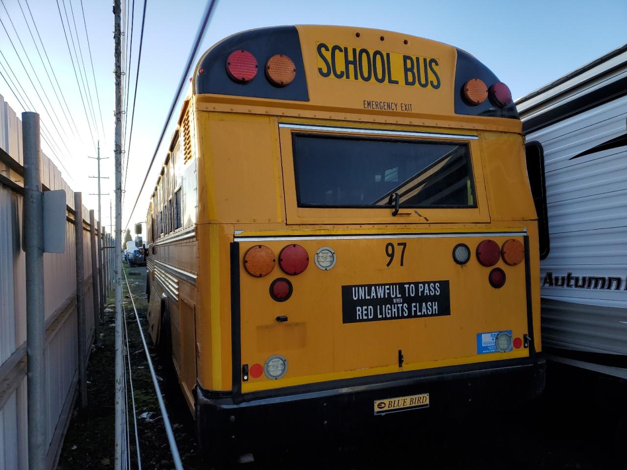 Image 2 of 2016 BLUE BIRD SCHOOL BUS / TRANSIT BUS  2016 with VIN 1BABNBPA5GF320839