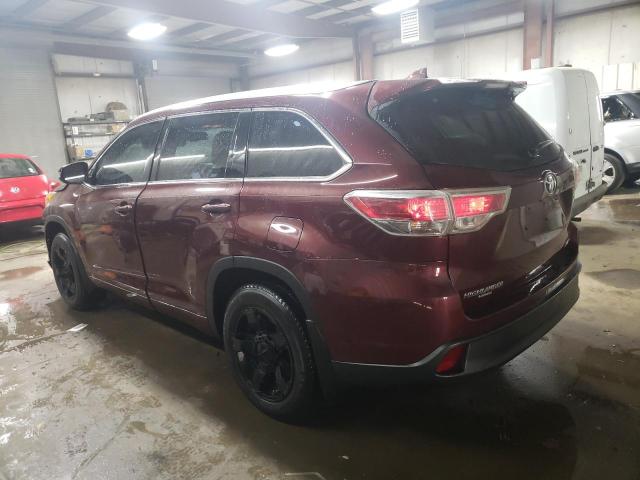 Obraz 2 z 2015 TOYOTA HIGHLANDER XLE 2015 z VIN 5TDJKRFH8FS221237
