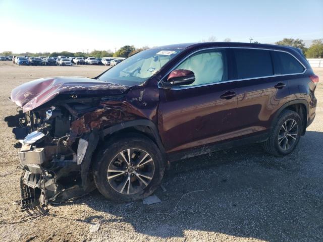 Image 1 of 2019 TOYOTA HIGHLANDER LE 2019 with VIN 5TDZZRFH9KS352654