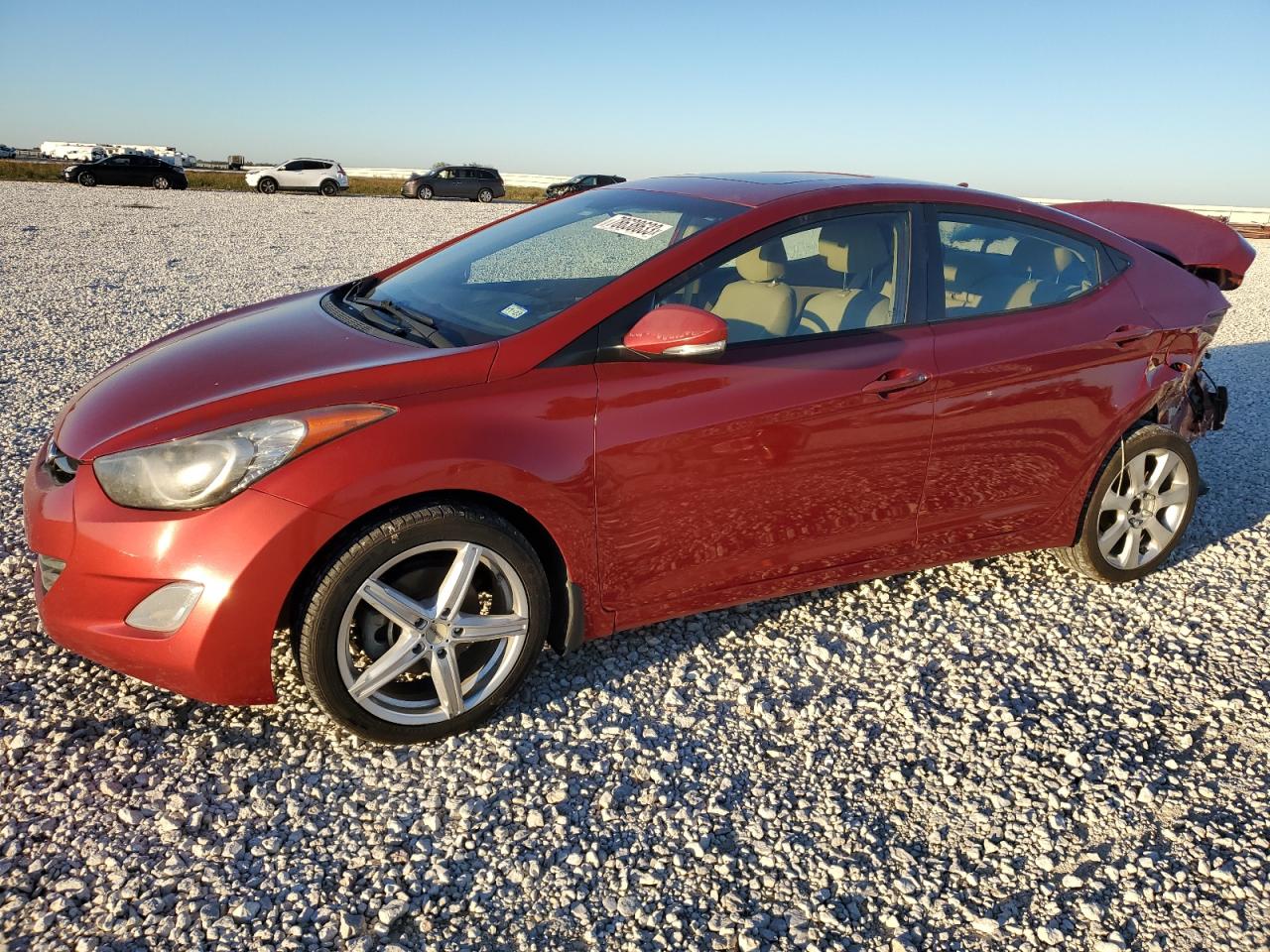 Image 1 of 2013 HYUNDAI ELANTRA GLS 2013 with VIN KMHDH4AE8DU764698
