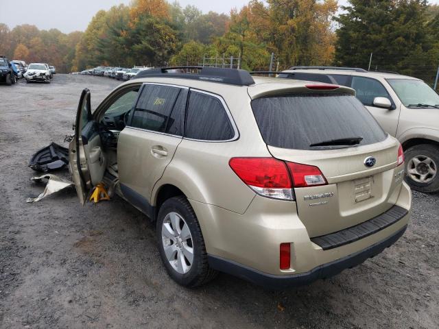 Image 3 of 2010 SUBARU OUTBACK 2.5I PREMIUM 2010 with VIN 4S4BRBGC7A3327727