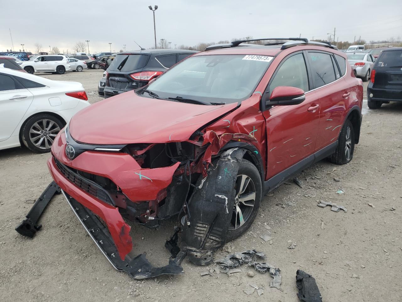 Image 1 of 2017 TOYOTA RAV4 XLE 2017 with VIN JTMRFREV0HJ113449