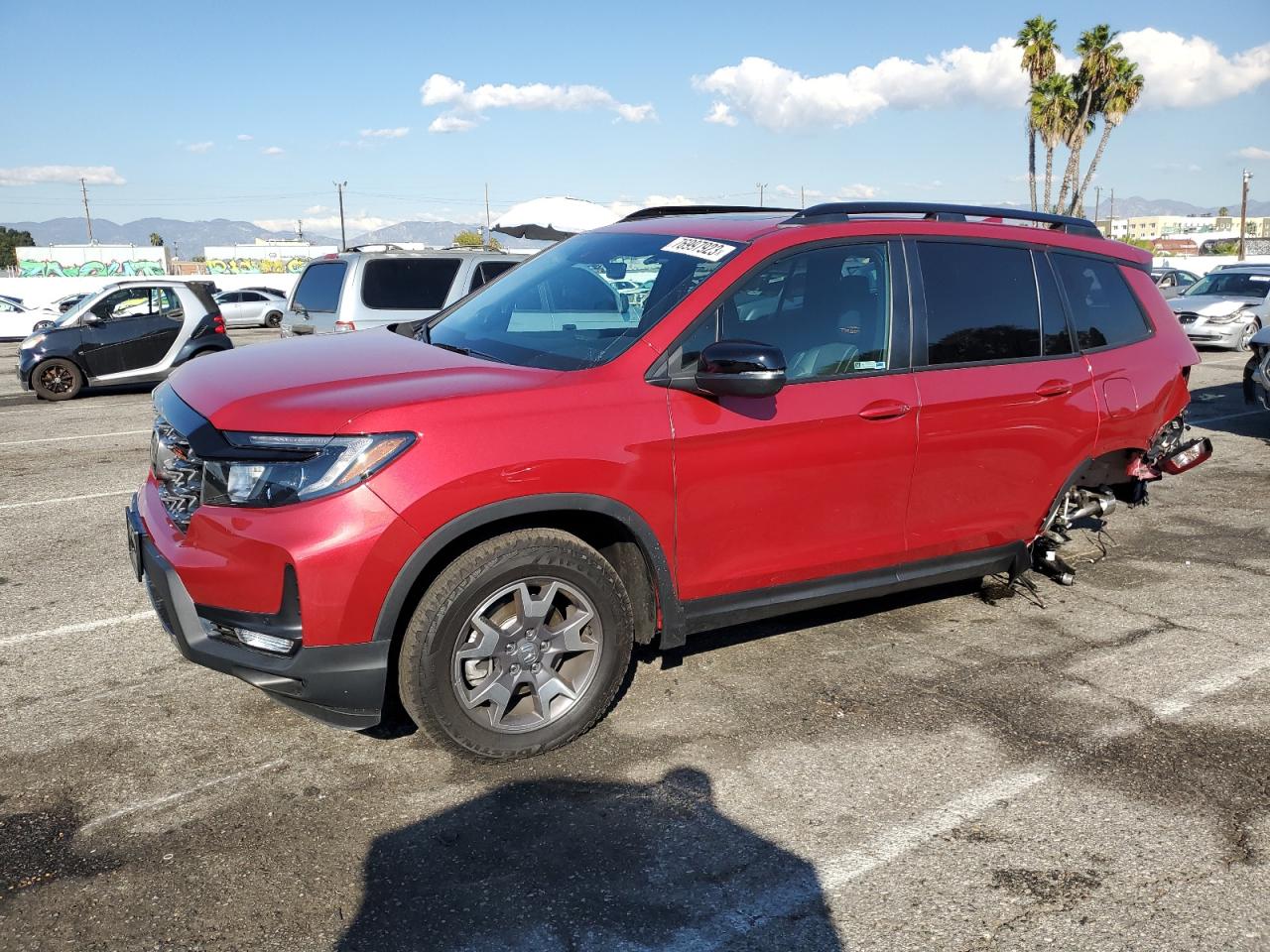 Image 1 of 2023 HONDA PASSPORT TRAIL SPORT 2023 with VIN 5FNYF8H62PB011358