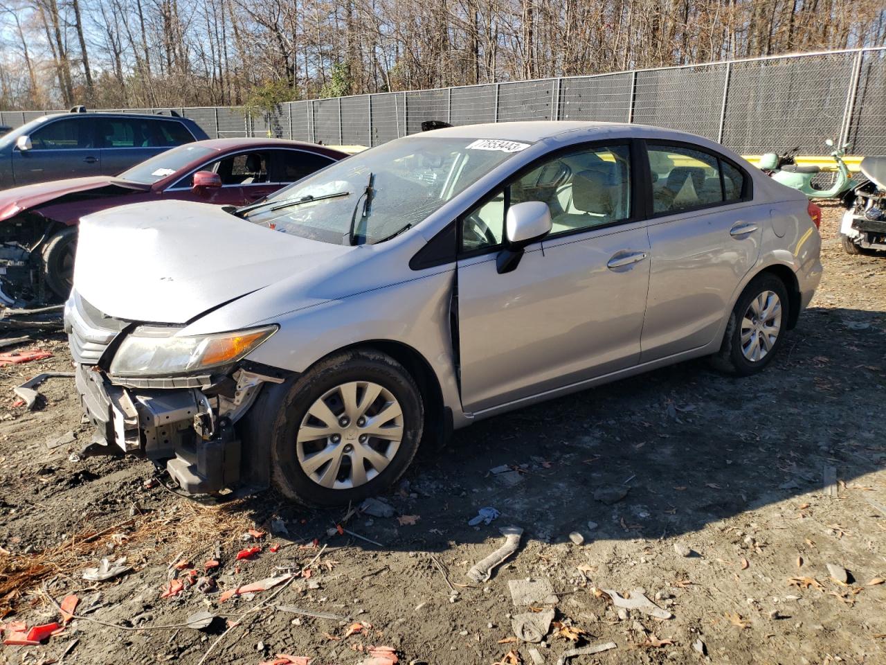 Изображение 1 2012 HONDA CIVIC LX 2012 с VIN 19XFB2F56CE340428