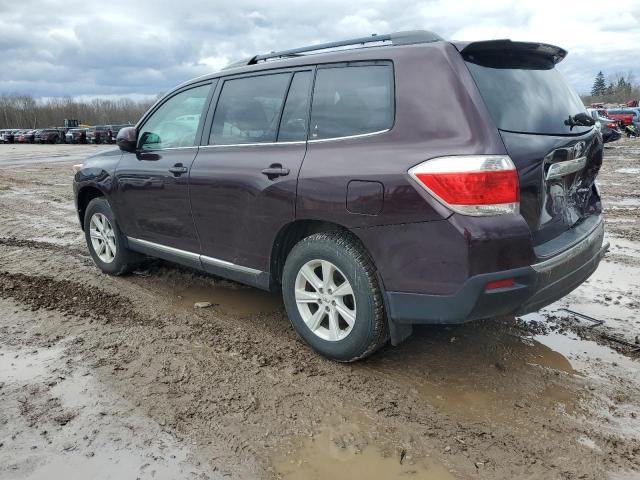 Image 2 of 2013 TOYOTA HIGHLANDER BASE 2013 with VIN 5TDBK3EH0DS211463