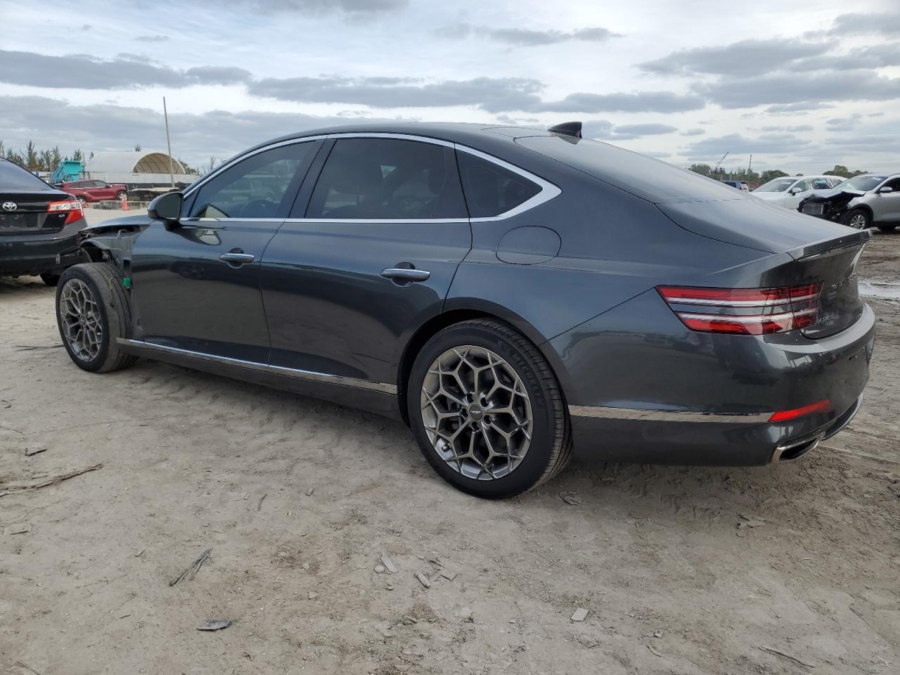 Image 2 of 2021 GENESIS G80 BASE 2021 with VIN KMTGB4SC8MU048935