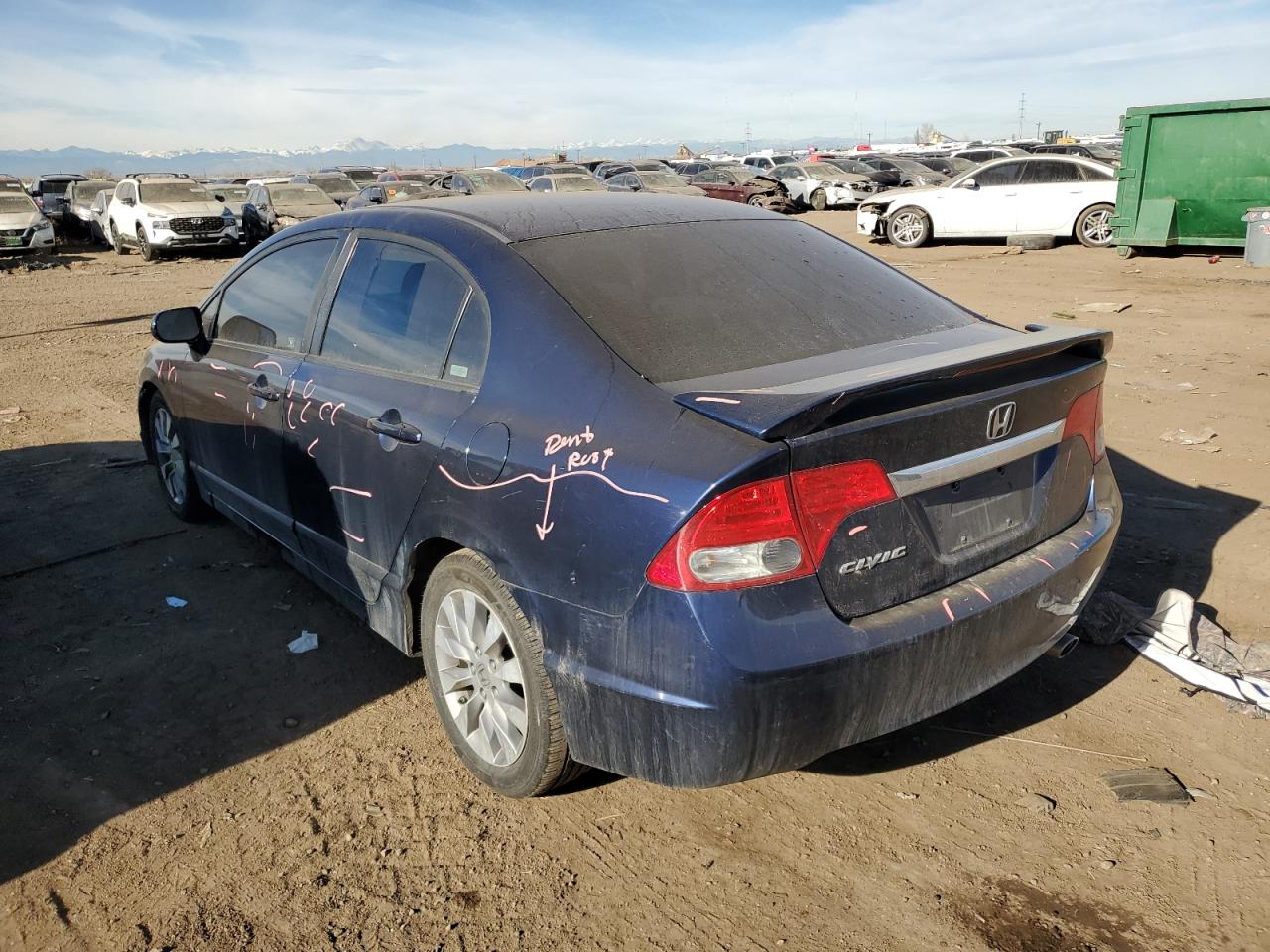 Image 2 of 2009 HONDA CIVIC EX 2009 with VIN 1HGFA16849L011123