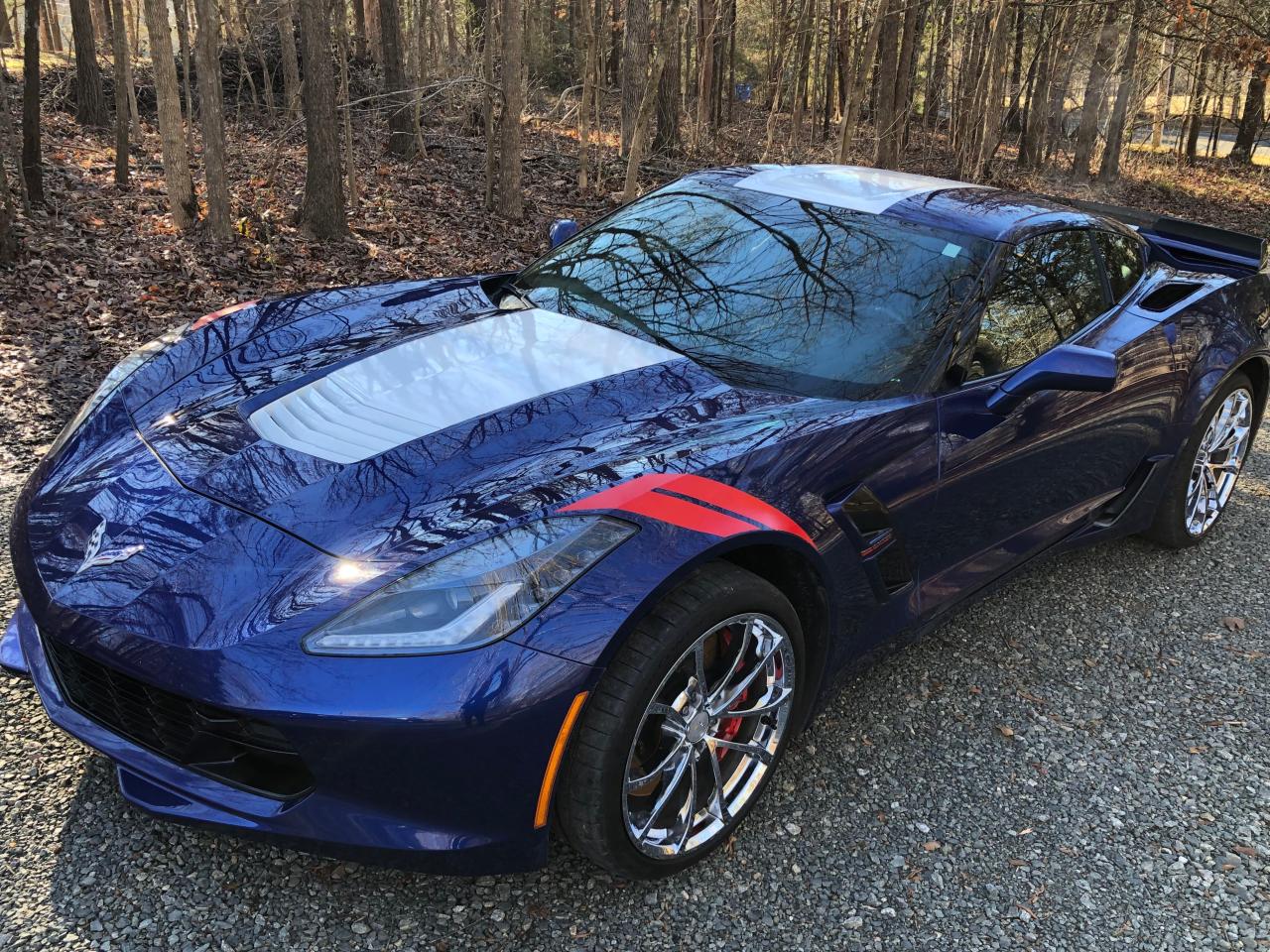 Image 2 of 2017 CHEVROLET CORVETTE GRAND SPORT 2LT 2017 with VIN 1G1YX2D77H5110178