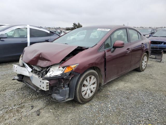 Image 1 of 2012 HONDA CIVIC LX 2012 with VIN JHMFB2F5XCS005507