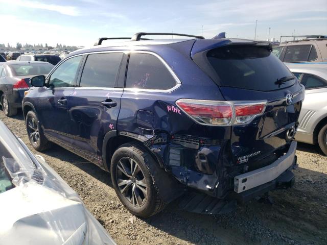 Obraz 2 z 2016 TOYOTA HIGHLANDER XLE 2016 z VIN 5TDJKRFH6GS346576