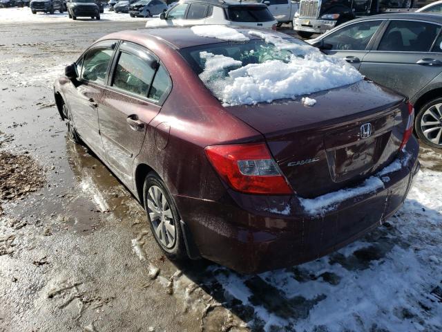 Image 2 of 2012 HONDA CIVIC LX 2012 with VIN 19XFB2F57CE339613