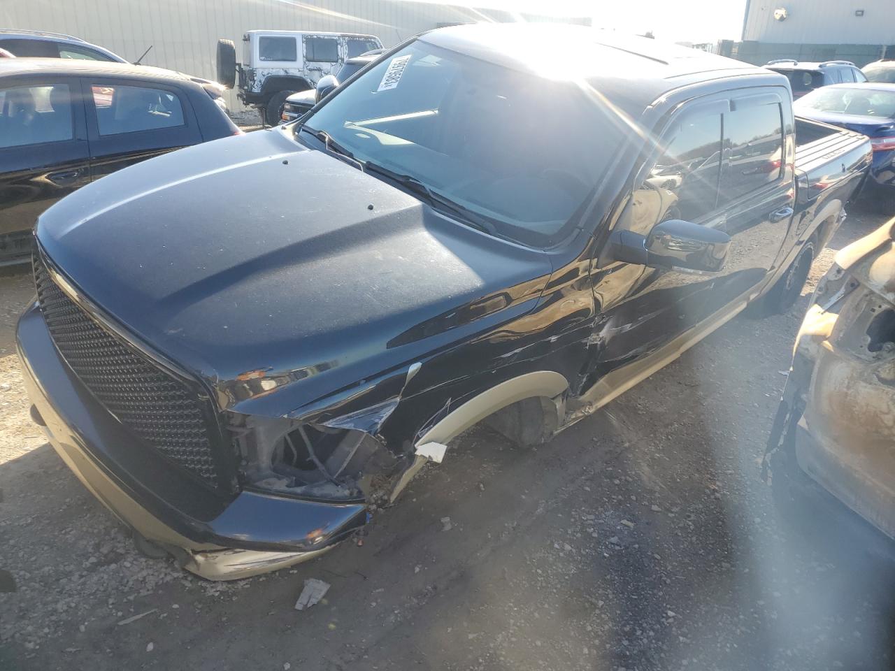 Image 1 of 2012 DODGE RAM 1500 LONGHORN 2012 with VIN 1C6RD7PT5CS318510