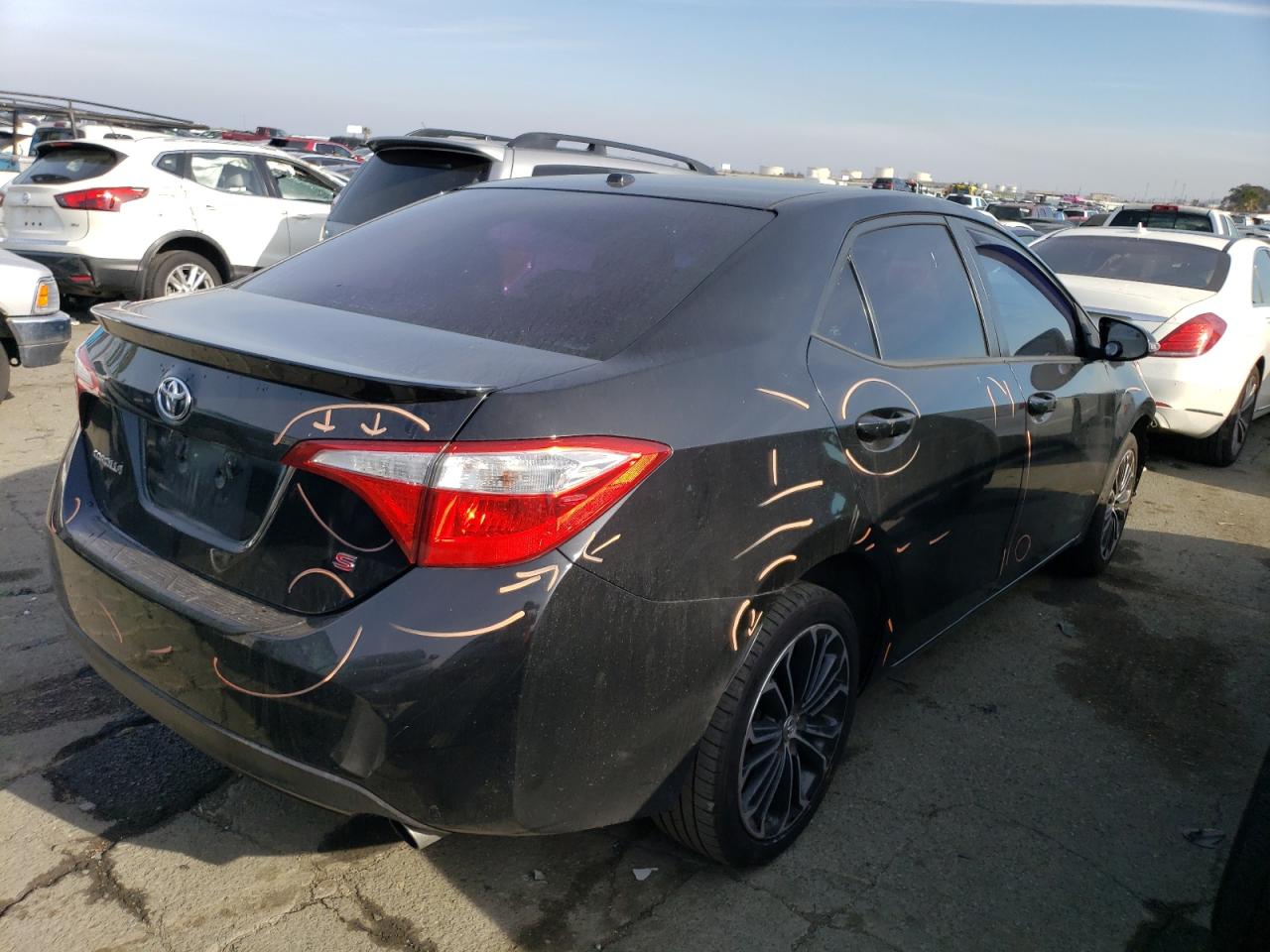 Image 3 of 2014 TOYOTA COROLLA L 2014 with VIN 5YFBURHE2EP040496