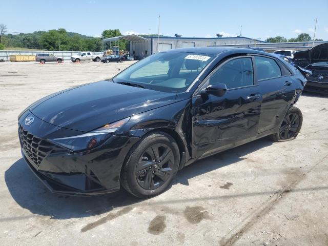 Image 1 of 2023 HYUNDAI ELANTRA BLUE 2023 with VIN KMHLM4AJXPU043226