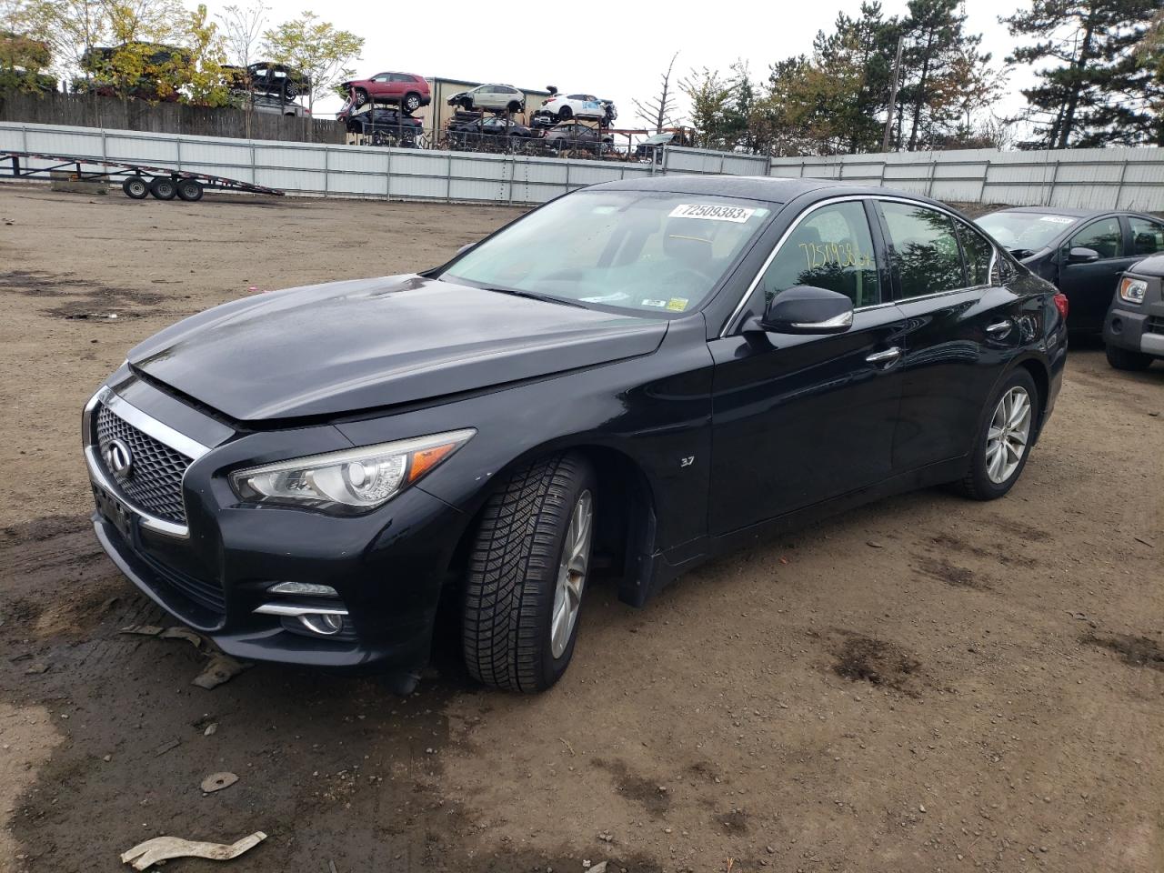 Image 1 of 2015 INFINITI Q50 BASE 2015 with VIN JN1BV7AR9FM397776