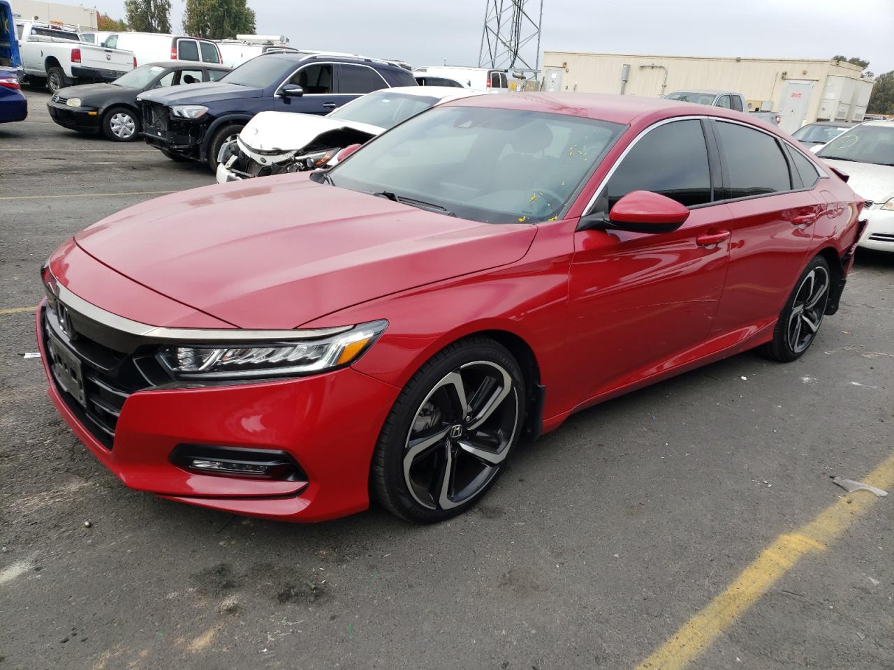 Image 1 of 2019 HONDA ACCORD SPORT 2019 with VIN 1HGCV1F36KA063186