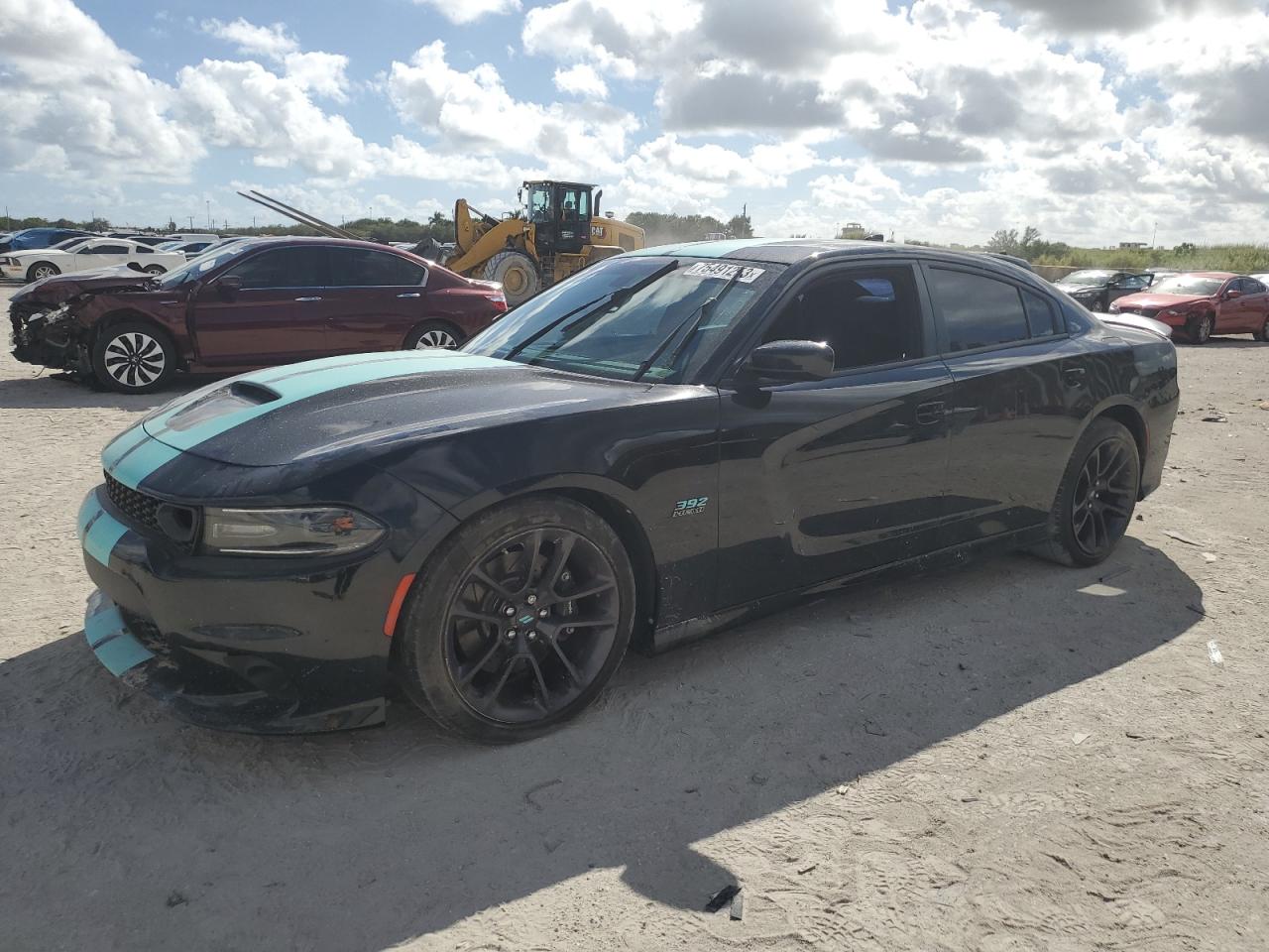 Image 1 of 2020 DODGE CHARGER SCAT PACK 2020 with VIN 2C3CDXGJ1LH148154