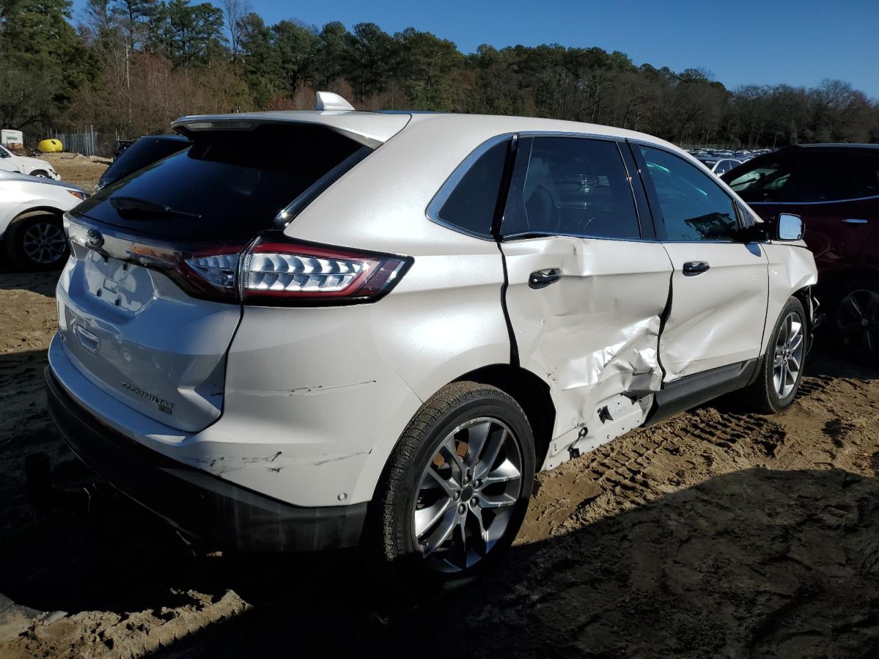 Image 3 of 2018 FORD EDGE TITANIUM 2018 with VIN 2FMPK4K85JBB70109