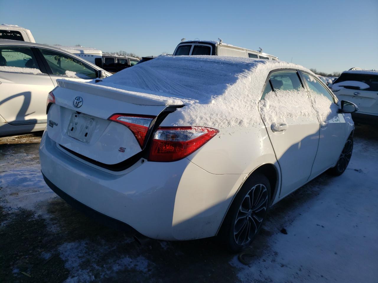 Image 3 of 2014 TOYOTA COROLLA L 2014 with VIN 5YFBURHE1EP062800